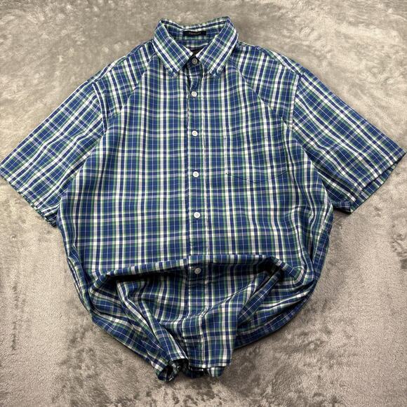 Pendleton Other - Men’s Green & Blue Plaid Pendleton Preppy Medium Fremont Casual Short Sleeve